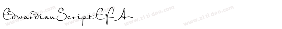 EdwardianScriptEF A字体转换